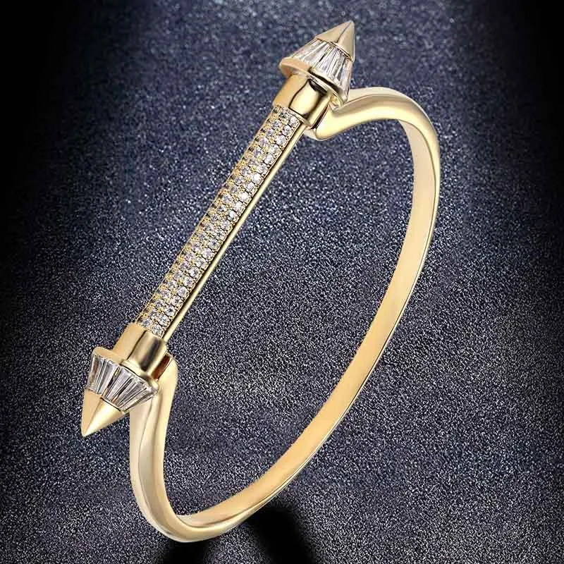 Brazaletes Zlxgirl marca AAA brazaletes de circón para hombres joyería perfecta Diamante de imitación cristal amor cadena brazaletes mujeres Pulseira bijuteriras
