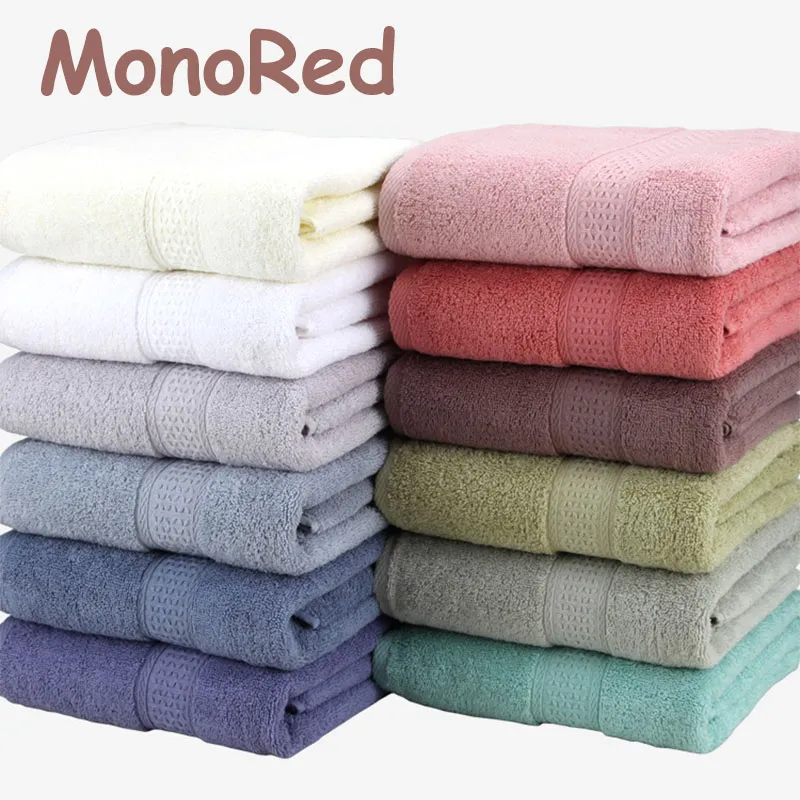 Japonais pur coton Super absorbant grande serviette visage/serviette de bain épais doux serviettes de bain serviettes de plage confortables 17 couleurs