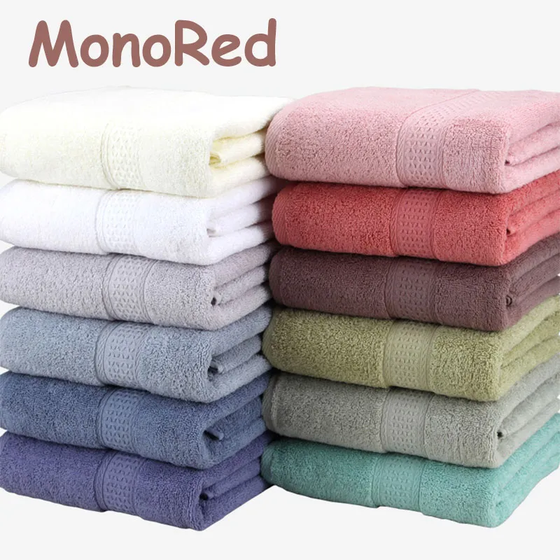 Japansk ren bomullssuperabsorbent stor handduk ansikte/badhandduk Tjocka mjuka badrumshanddukar Bekväma strandhanddukar 17Colors