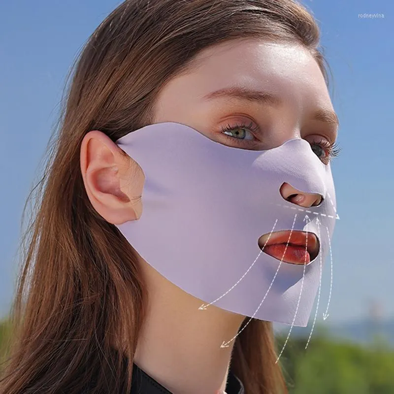 Szaliki jedwabna maska ​​przeciwsłoneczna Kobiety mężczyźni na świeżym powietrzu Sport Cylling oddychany oddychalny do mycia wielowarstwowy maski na podwójne warstwy anty-UV Słońce okładka twarzy