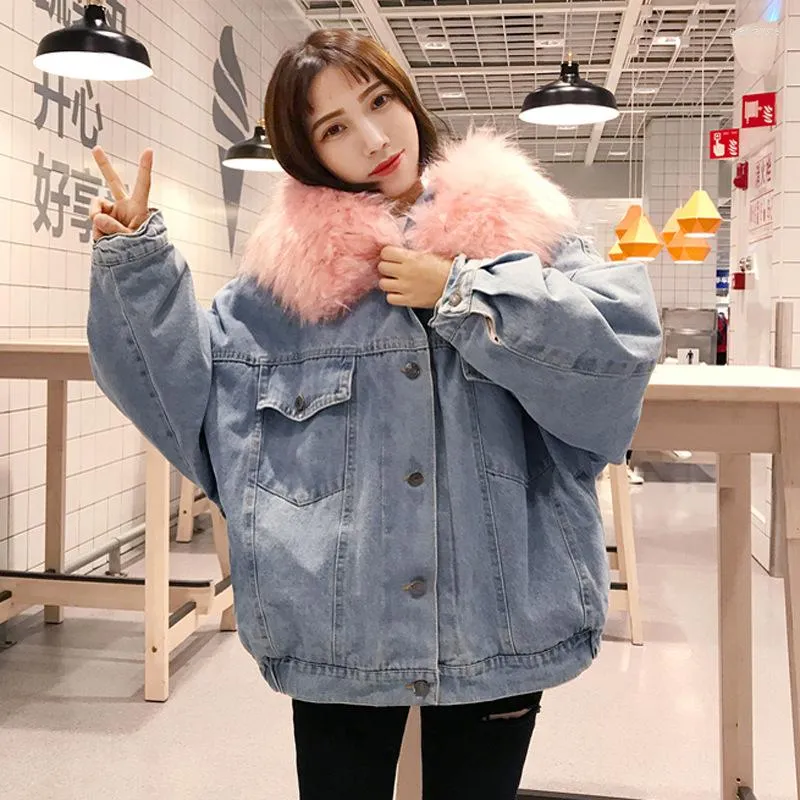 Jean jacket with deals pink fur hood