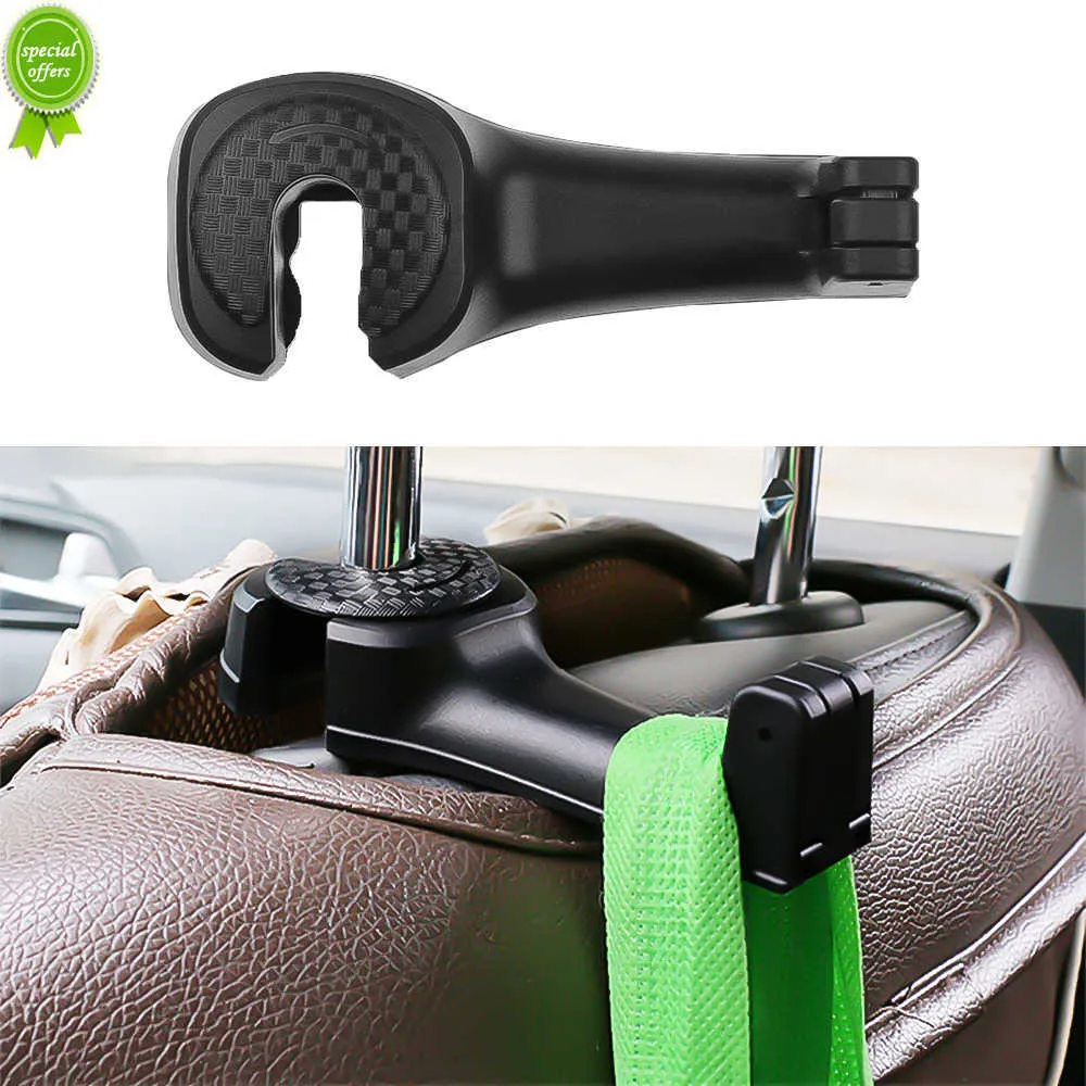 Nya bilbilhuvudstödkrokar Multifunktionssätet Back Hook Car Phone Mount Holder Fastener säte Back Hanger Clips For Bag