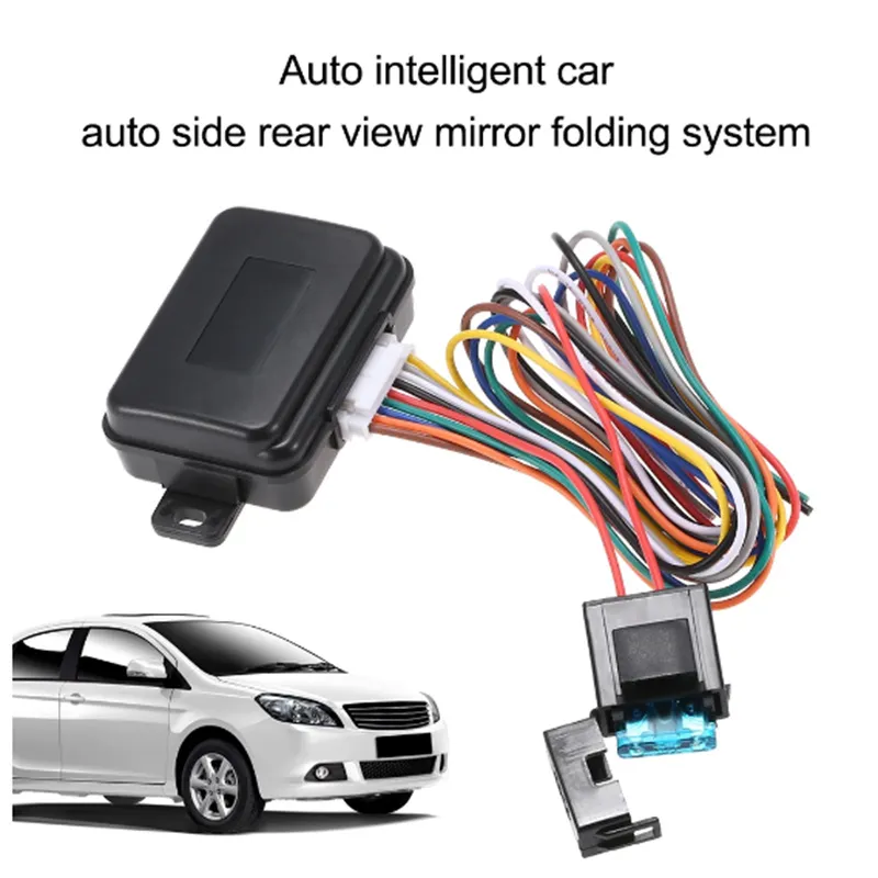 Sistema de dobramento de espelho lateral inteligente automático sistema de dobramento de espelho retrovisor lateral do carro para veículos com interruptor de espelho elétrico