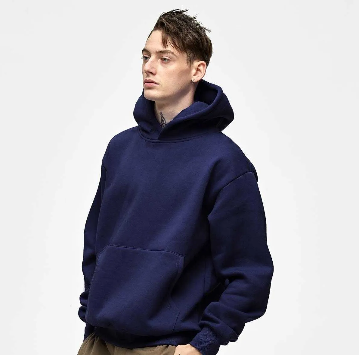 2023 Herren-Kapuzenpullover, langärmelig, Rhude, hochwertig, Tess, Designer, lässig, modisch, hochwertig, 500 g/m², Baumwolle, dick, blanko, schlicht, schwer, übergroße Hoodies, kein String