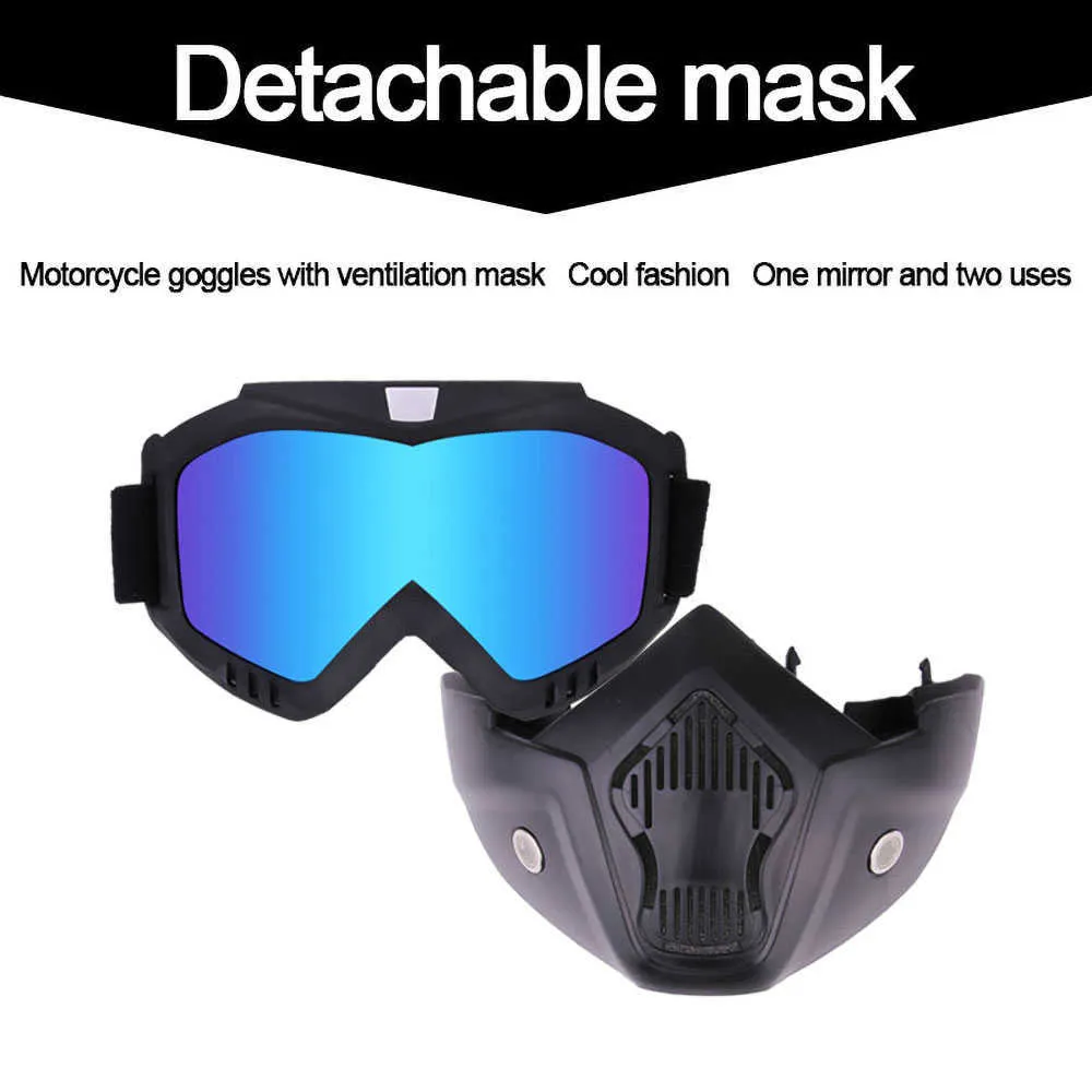 Removable Full Face Helmet For Snow Sports Winter Sports Goggles With