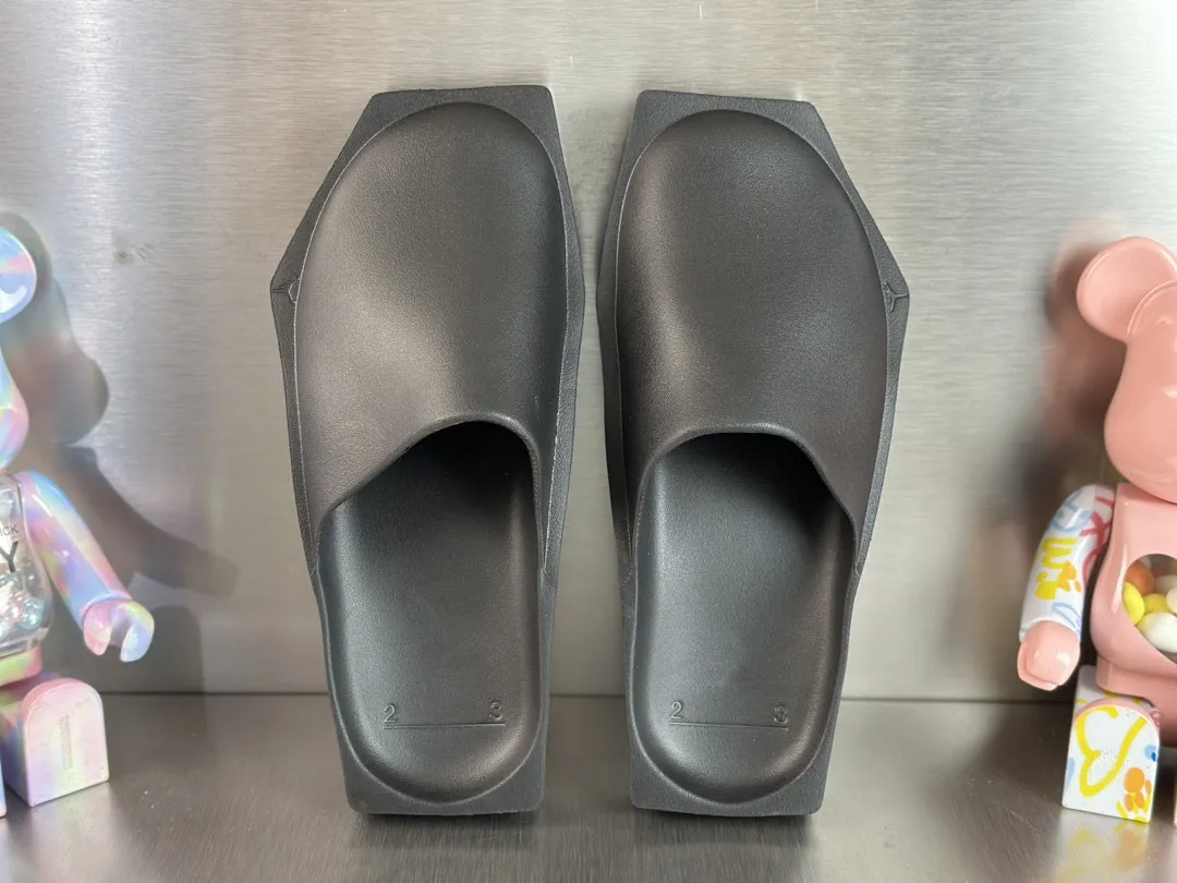 Designer Slippers Sandals Women Man Slipper Hex Mule All Black