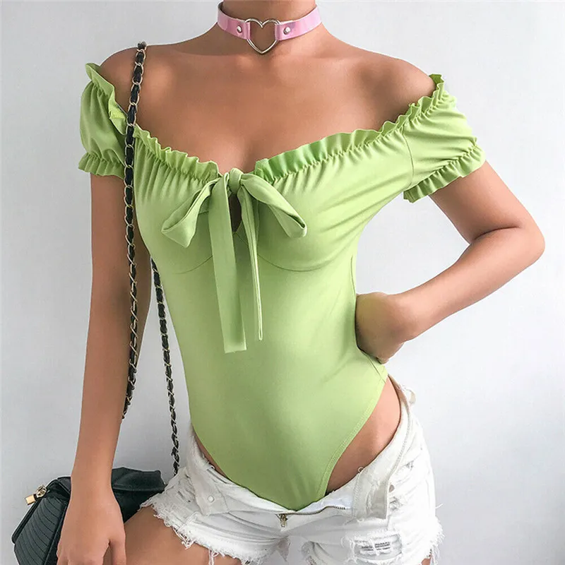 Женские комбинезоны Dompers Summer Women Sexy Bodycon Bodysuit Spring Solid Solid Rideveless Bange для девочек комбинезон 230520