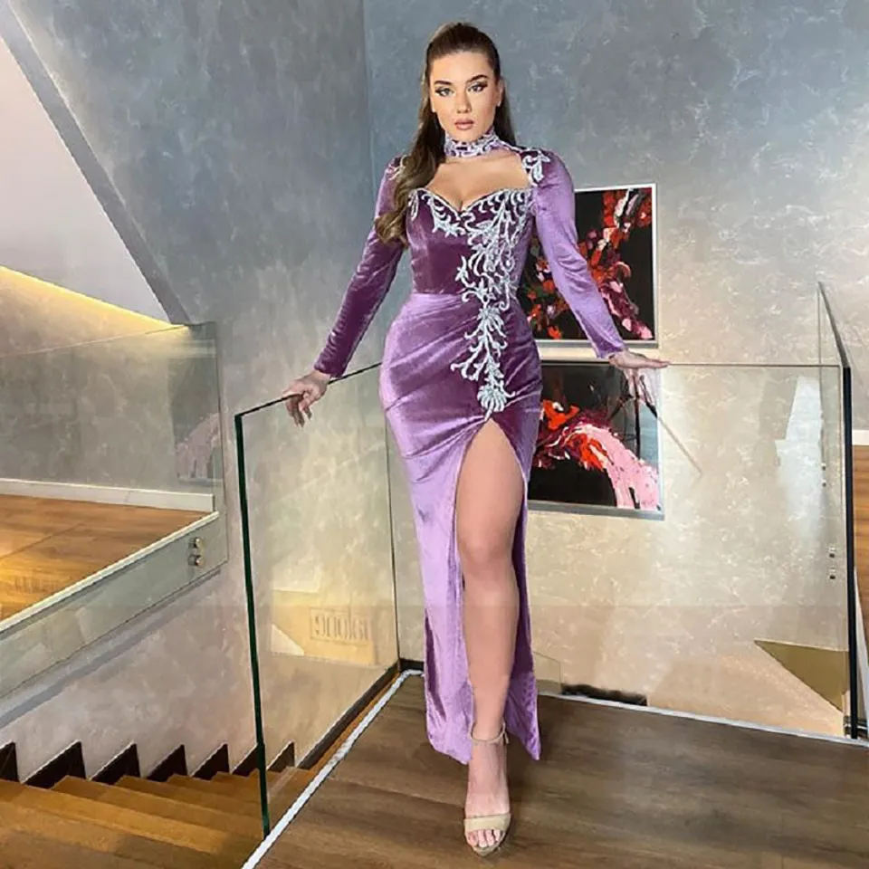 Vestidos de gala con cuello alto top