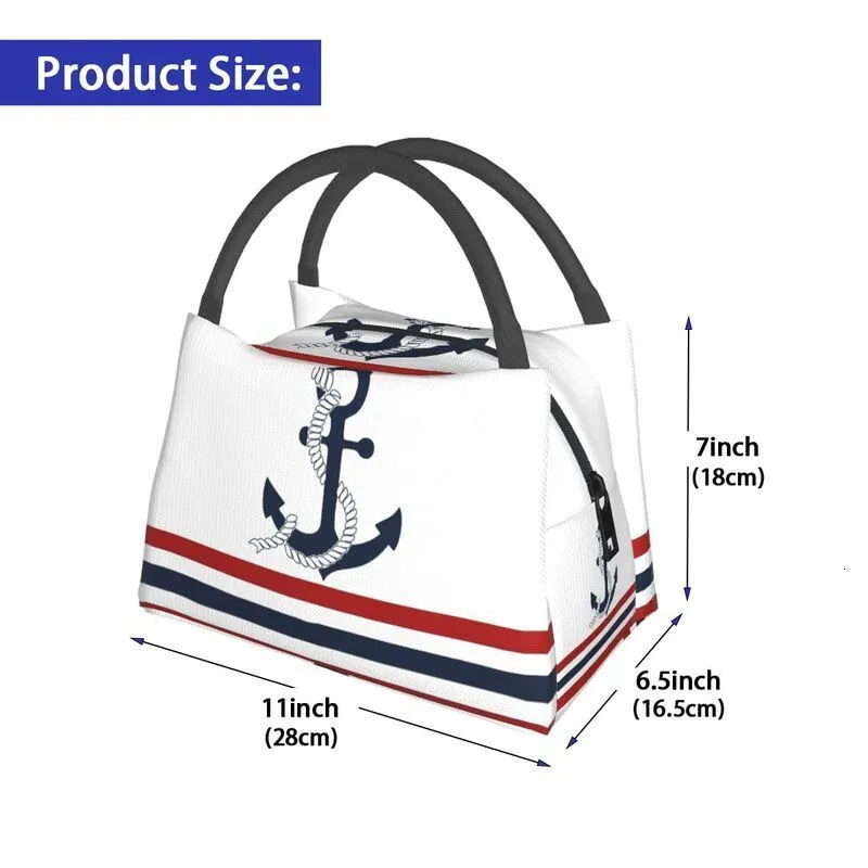 Nautical lunch best sale bag