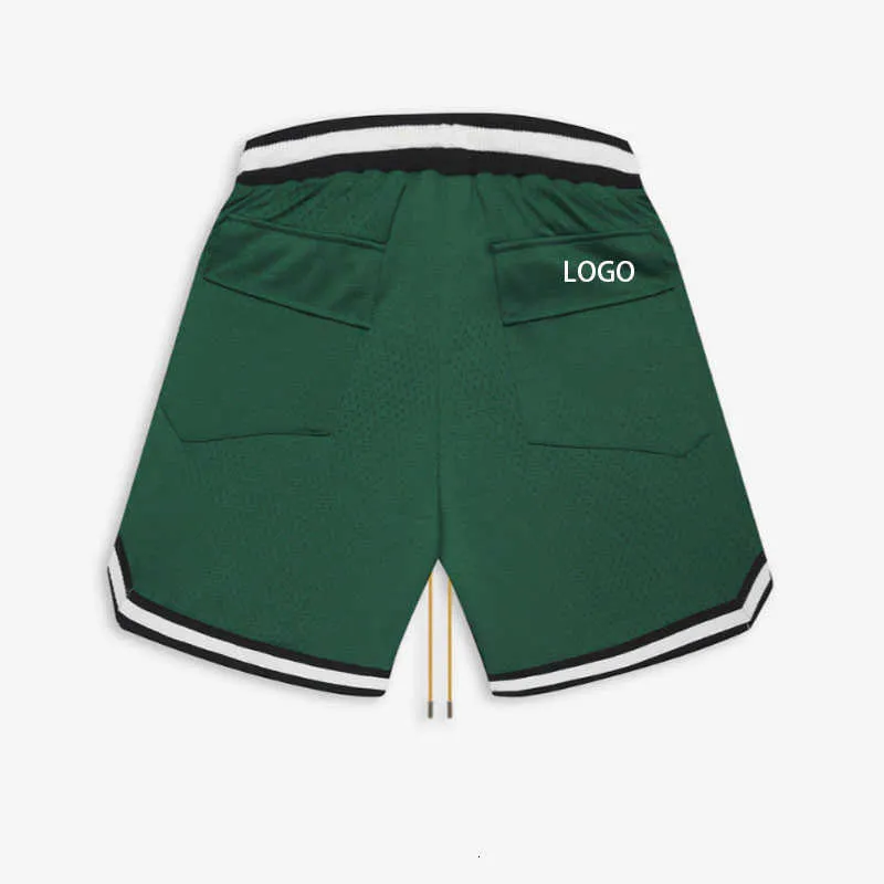 2023 Rhude Designer Hommes Shorts Été Mode Pantalons De Plage De Haute Qualité Long Cordon Recadrée Personnalisé Hommes Entraînement Sport Mesh Fitness Gym Sublimation Imprimé 5 Inc