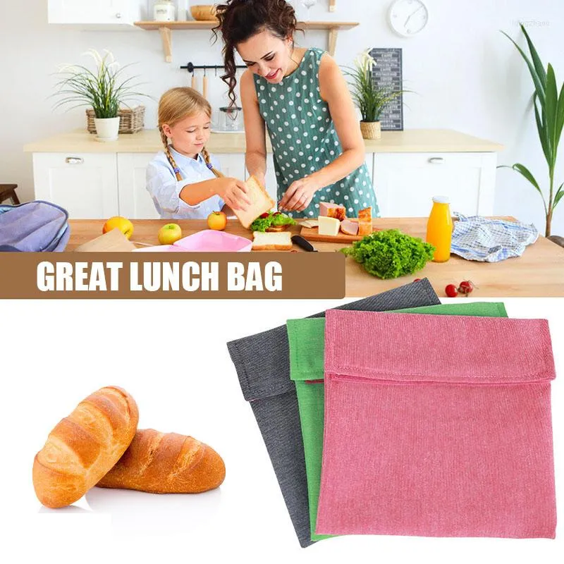 Sacs de stockage Sac à sandwich réutilisable Utilisation multifonctionnelle Les enfants ont choisi la restauration rapide mignonne