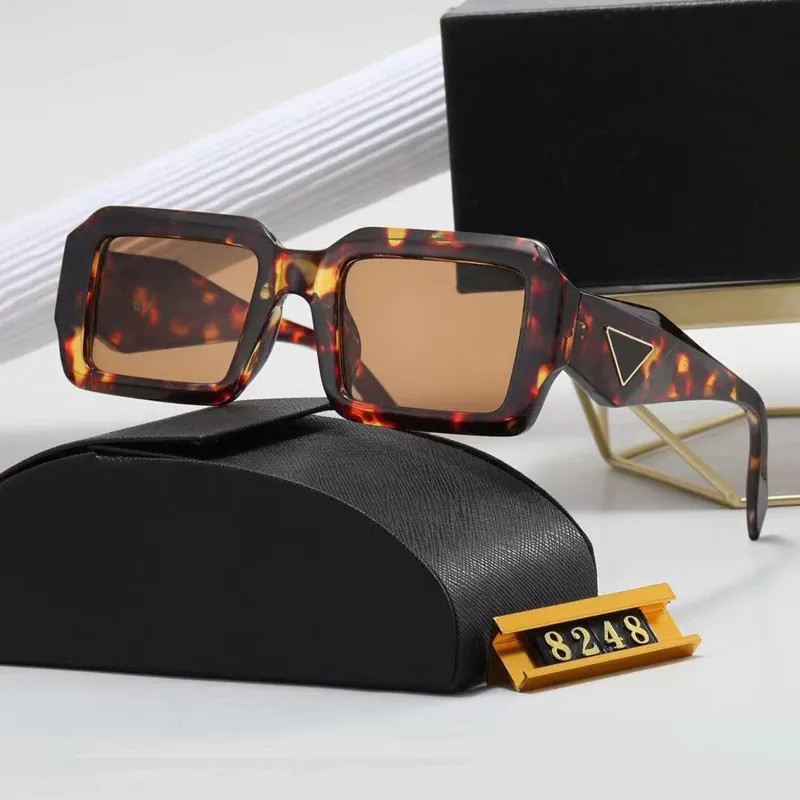 Designer-Quadrat-Sonnenbrille für Damen, Sonnenbrille, Herrenmode, Luxus, Outdoor, klassischer Stil, Unisex-Brille, Sport, Fahren, Strandbrille mit Box