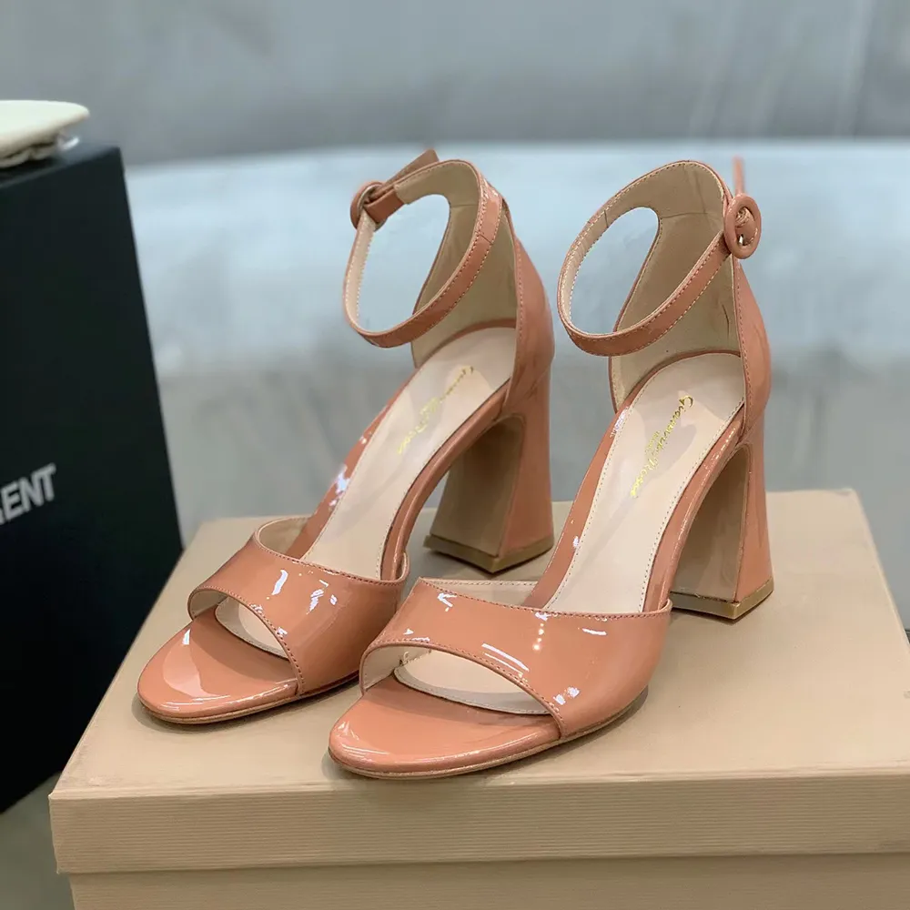 Bulk Patent Leather Thick High Heels Sandals Slip On Ankle Strap Evening Dress Pumps At Only 72.15 DHgate.Com