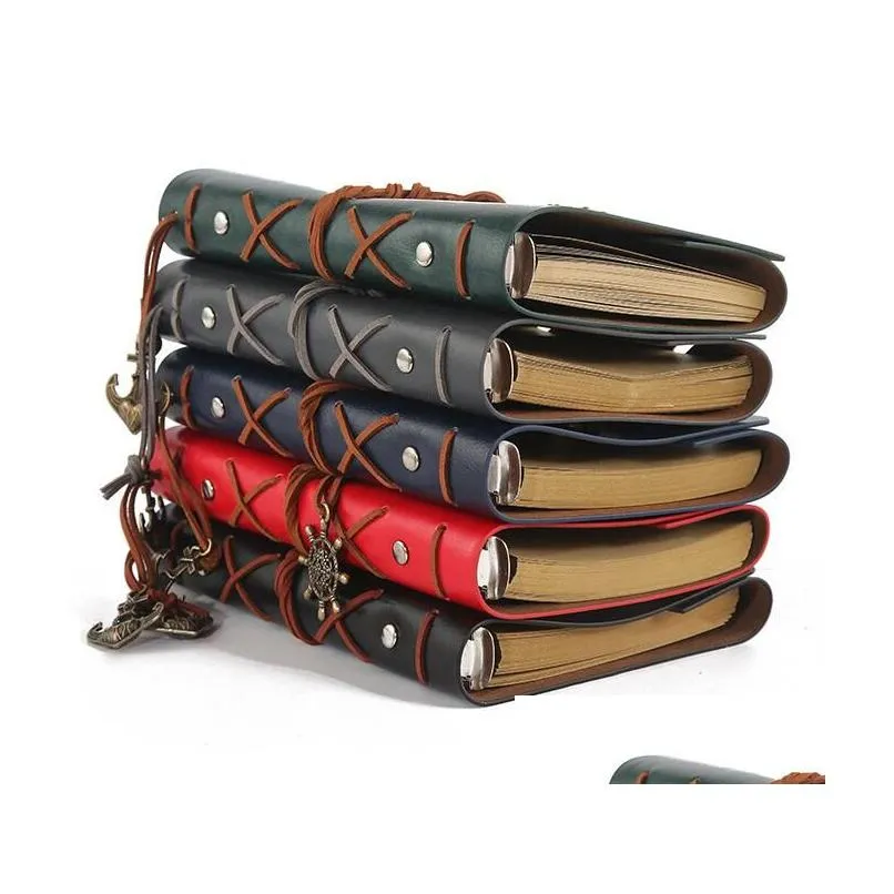 메모장 Vintage Garden Travel Diary Kraft Papers Journal Notebook Spiral Pirate School Student Classic Books Drop Delivery Office DHSVD