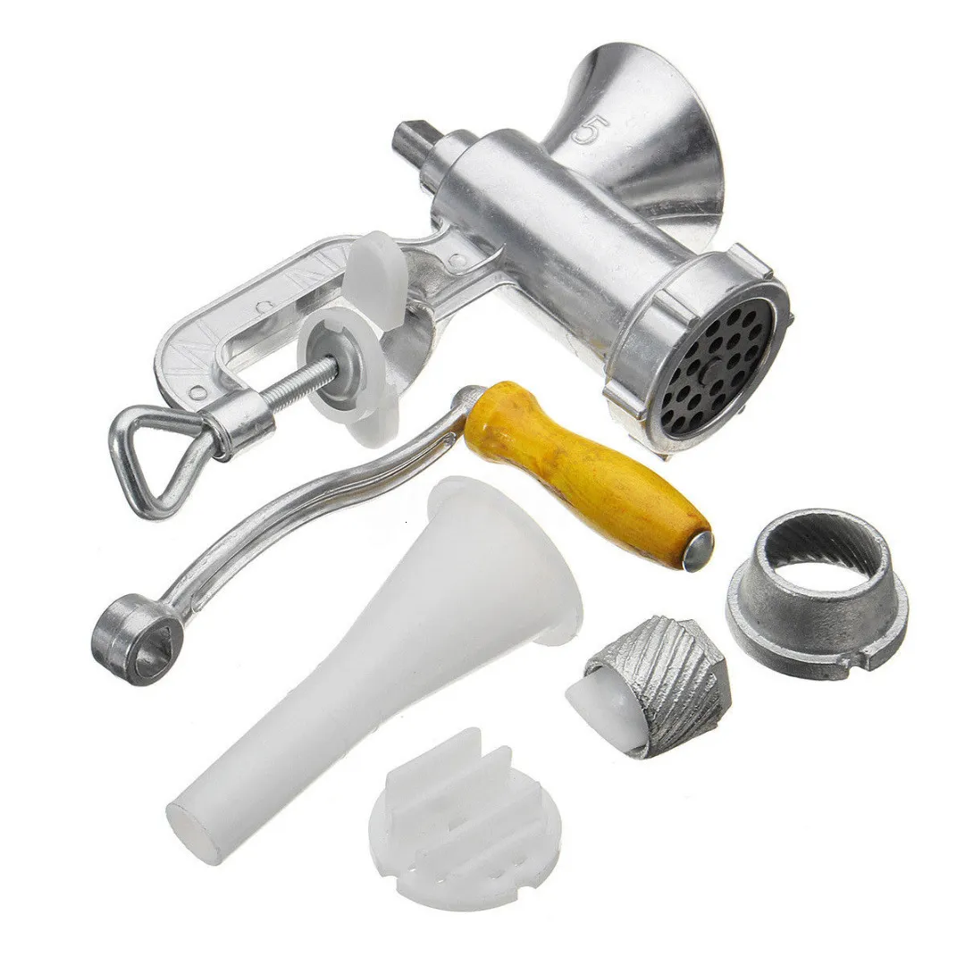 Manual Mincer Meat Grinder Pasta Maker Hand Operated Beef Sausage Maker Kitchen Aluminum alloy