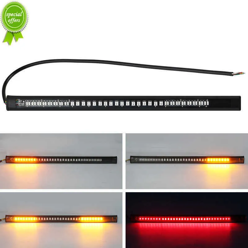 Nuovo universale flessibile 48SMD LED DRL per motocicletta antipolvere e impermeabile fanale posteriore del freno indicatori di direzione combina un accessorio per moto