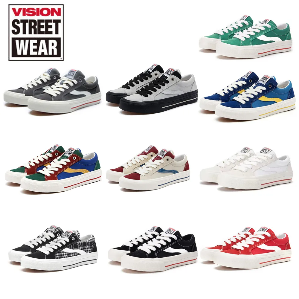 Anzugschuhe Vision Street Wear Original Low-Top-Wildleder-Canvas-Schuhe für Männer und Frauen, lässiger Straßensport 230520