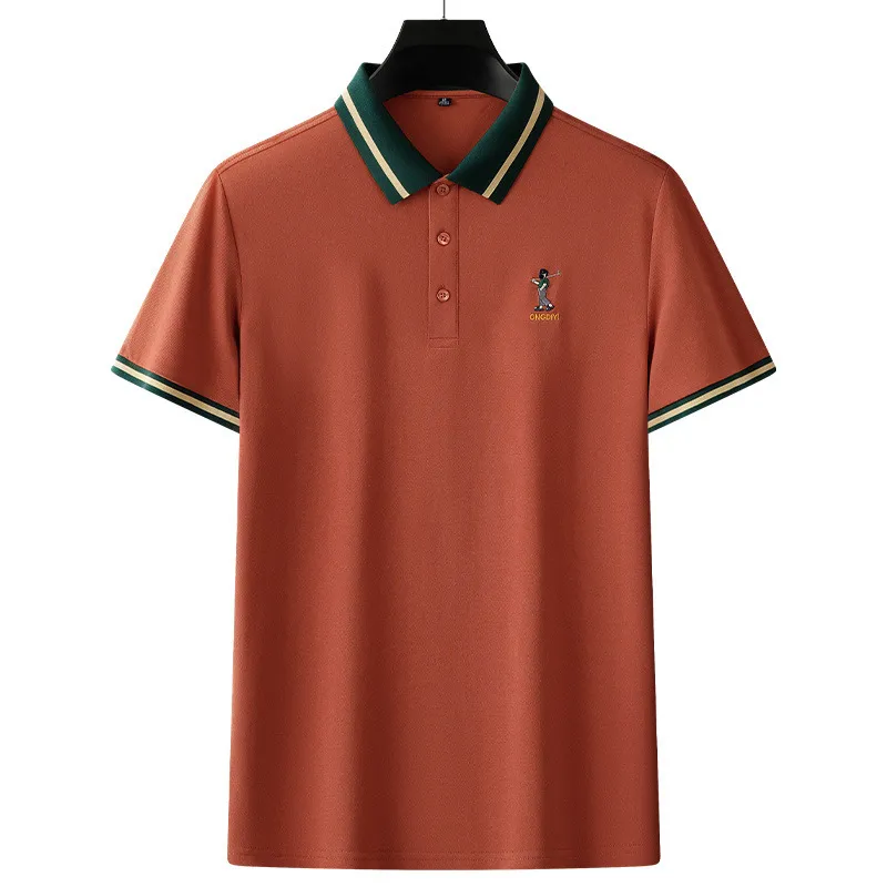 Mens Embroidered Short Sleeve Embroidered Polos TUCANO Mens Embroidered Short Sleeve Embroidered Polos TUCANO