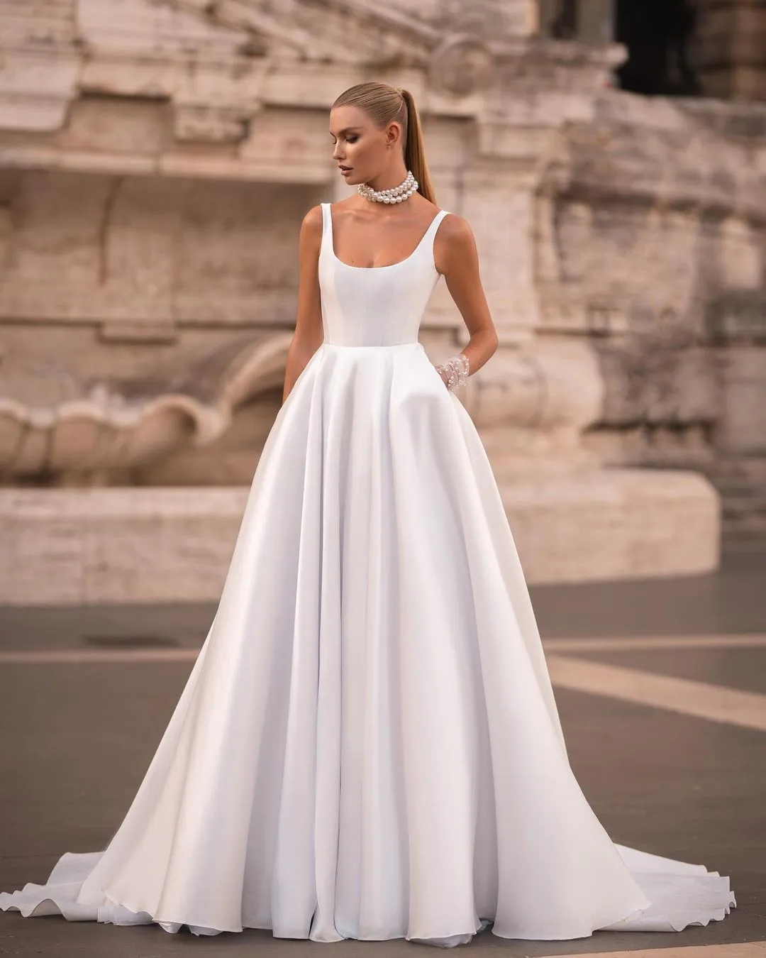 chinese dress ladies Off The Shoulder Sweetheart Beading Bodice A-Line Wedding Dress