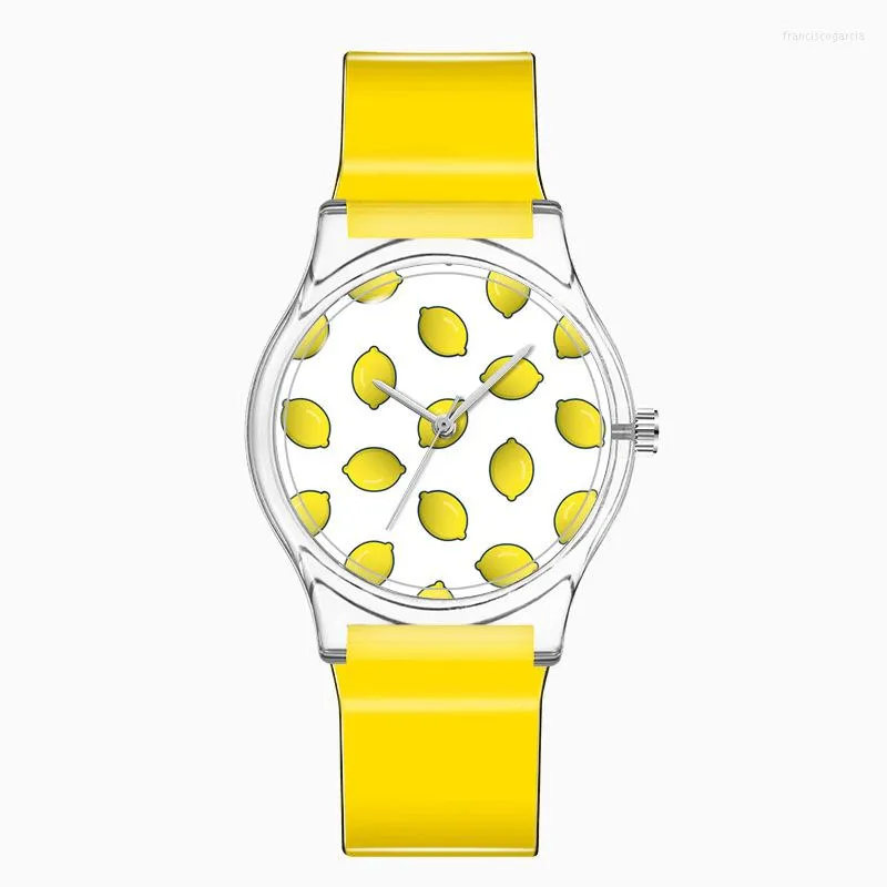 Montres-bracelets Willis Femmes Étanche Silicone Montres Casual Quartz Série De Fruits Montre Jelly Table Bonbons Couleur Enfant Montre-Bracelet De Mode