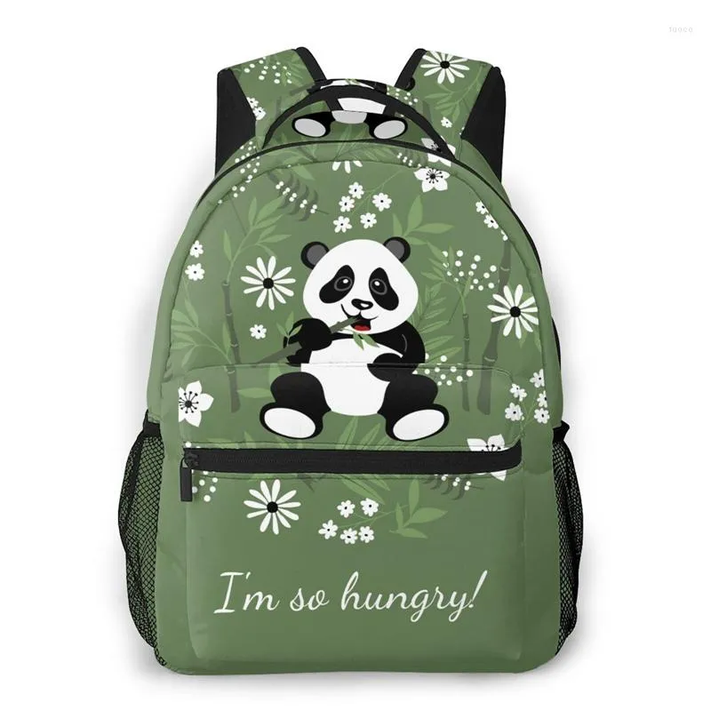 Panda print backpack sales