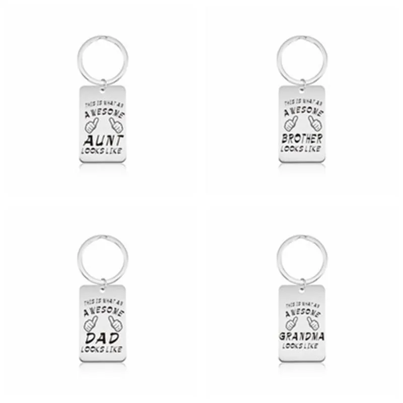 Keychains That Is What An A Wesome Looks Like Grandpa Grandma Dad Mom Anut Uncle Sister Brother Keyrings