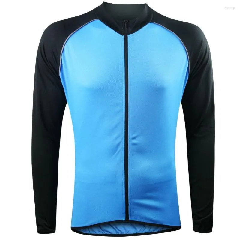 Racing Jackets Mens Cycling Jersey lange mouw anti-UV quick-dring ademende lichte lichte volwassenen fietsen slijtage MTB Pro Road Riding Tops voor