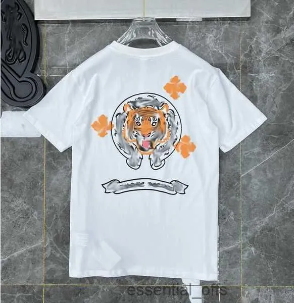 Mens Classic t Shirt Heart Fashion Ch High Quality Brand Letter Sanskrit Cross Pattern Sweater T-shirts Designers Chromes Pullover Tops Cotton Tshirts Print Gtz2