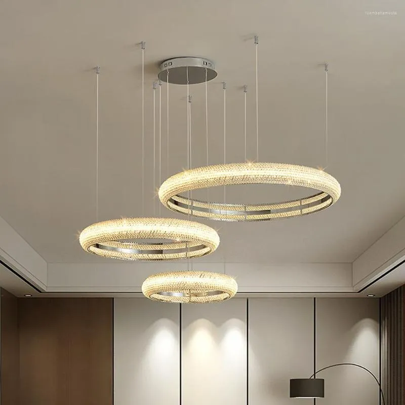 Люстры подвесные светильники хрустальные светодиодные потолочные люстры лампа тренда для домашней гостиной гостиная спальня Декор роскошное подвесное приспособление