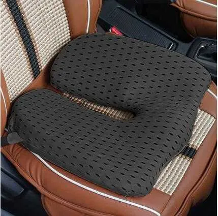 Cushions Breathable Memory Foam Seat Cushion For Back Pain Coccyx Orthopedic Car Office Chair Wheelchair support Tailbone Sciatica Relief AA230520