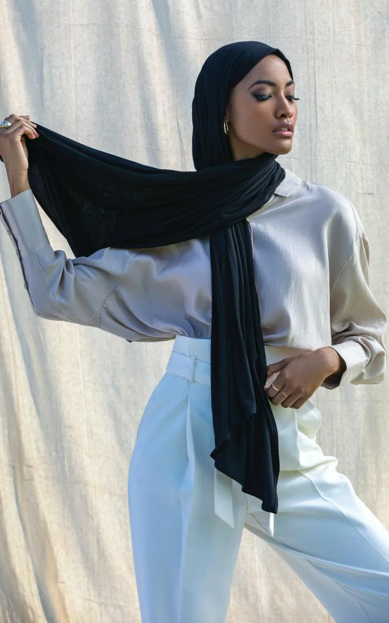 Ethnic Clothing JTVOVO 2023 Muslim Hijab Women's Jersey Scarf Shawl Islam Head Wrap Femme Musulman Turban Headscarf Soft Elastic Hijabs
