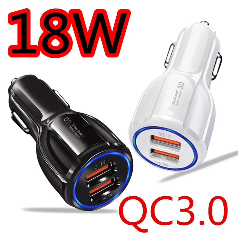 Approvisionnement En Gros QC3.0 Chargeur De Voiture Portable LED