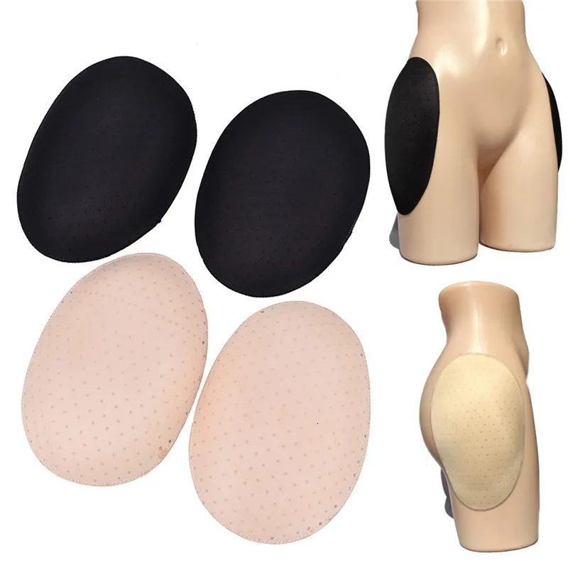 Hip Cares Supply 1 Pair Butt Pads Self-adhesive Reusable Padded Breathable Sponge Buttock 230520