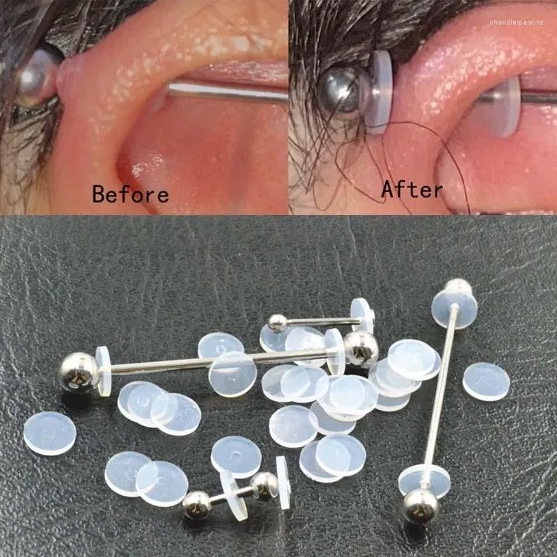 Flexible Silicone Stud Ear Cartilagerings For Healing, Anti