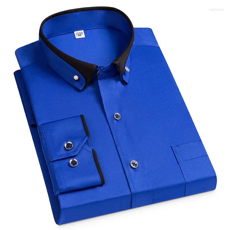 Mens white dress shirts button down collar clearance