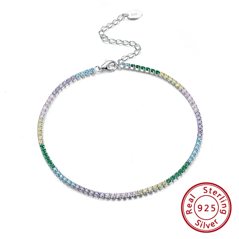 ORSA JEWELS Rainbow 925 Sterling Silver Tennis Tanishq Silver