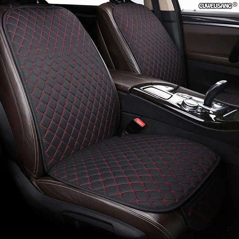 Seat Cushions Cuweusang Flax Car for Renault Captur Duster Logan Fluence 2013 Kadjar Megane Laguna Auto Accessories Seat Cover AA230520