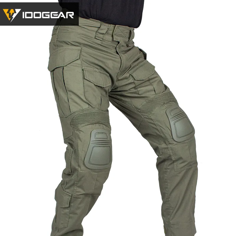 IDOGEAR G3 Combat Pants With Knee Pads Green 3201 230520 From
