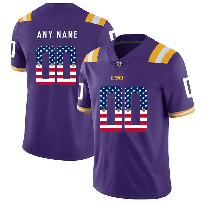 Custom lsu shop football jersey
