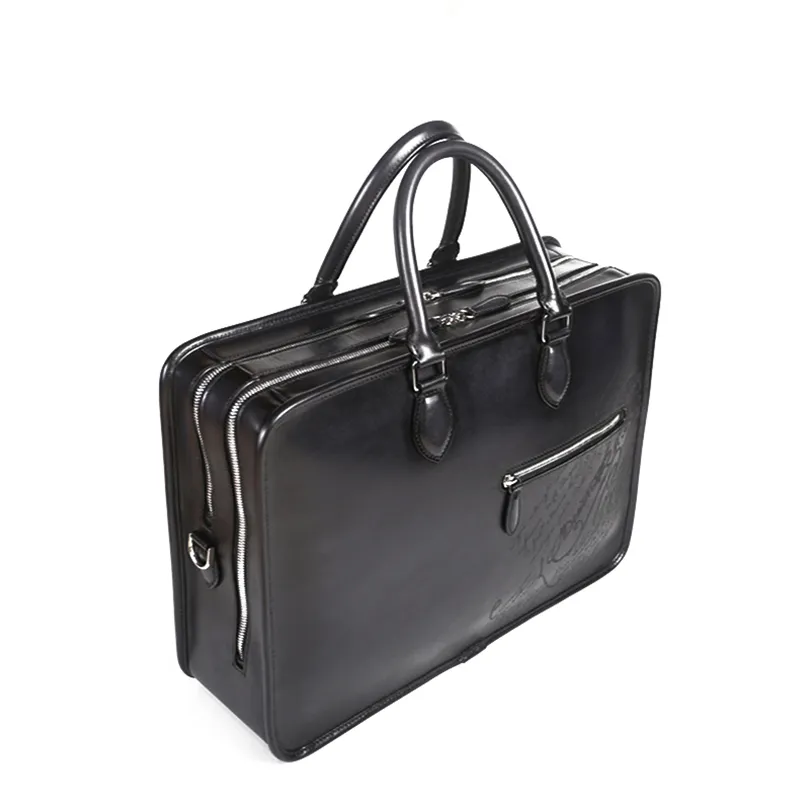 DHgate.com:High-end Patterned Leather Double-layer Briefcase DHgate.com:High-end Patterned Leather Double-layer Briefcase