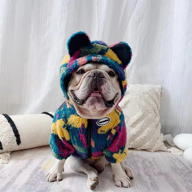 Pulls Nouveaux bulldogs français pour animaux de compagnie camouflage veste manteau de vêtements chauds hivernaux vêtements à sweat pour petits chiens moyens corgi pug yhc90