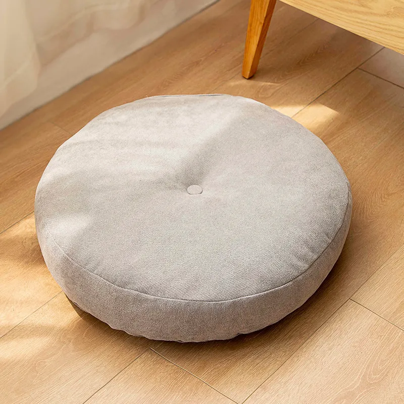 Cushion/Decorative Pillow Inyahome Yoga Seat Pillow Solid Color Suitable for Meditation Mat Pouf Sofa Chair Bed Car almofadas 230520