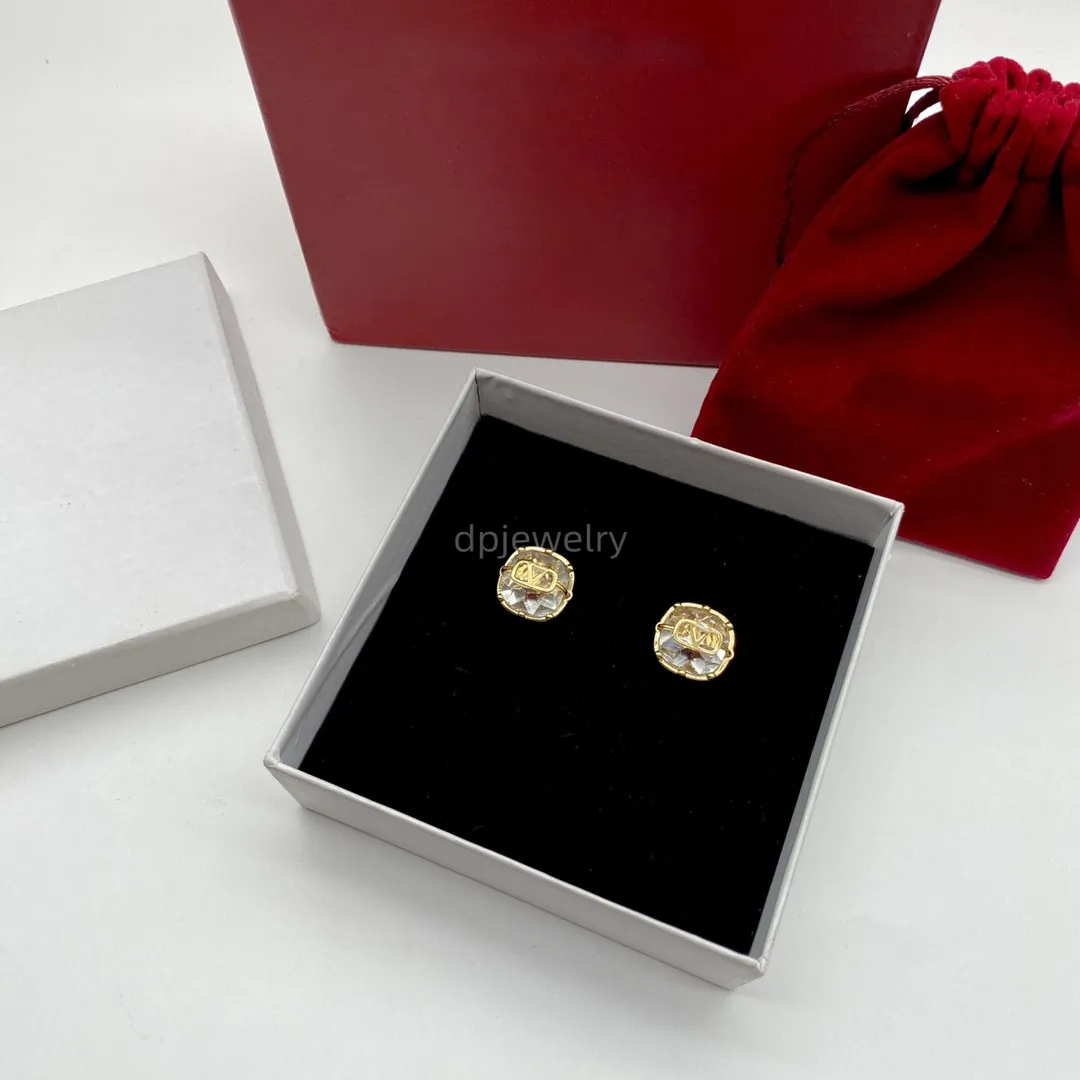 Luxury Designer Heart Shaped Real Gold Stud Earrings For Luxury Designer Heart Shaped Real Gold Stud Earrings For