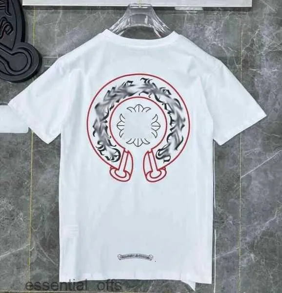 Classics Mens t Shirts Heart High Quality Brand Crew Neck Chromes Short Sleeves Tops Tees Ch T-shirts Sweater Casual Horseshoe Sanskrit Cross Print T-shirtsn0d0