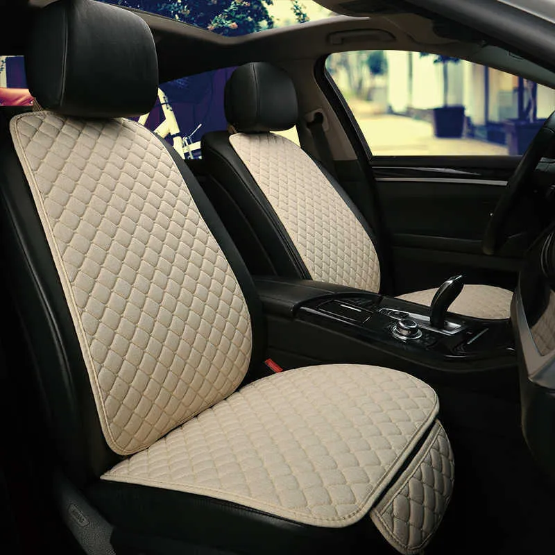 Coussins Housse de protection en lin pour voiture d'été avant ou arrière siège arrière coussin tapis dossier universel pour auto intérieur camion Suv Van AA230520