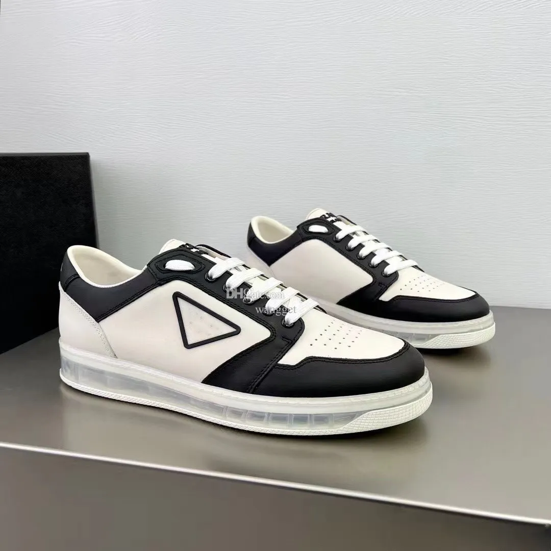 Top Luxemerk Canvas Wit Zwart Borstel Lederen Skateboard Schoenen