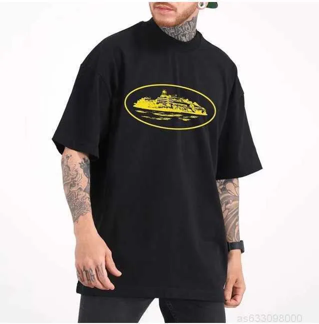 Corteiz e heavyweight tee Tシャツ 黒黄 L Corteiz e