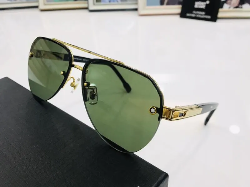 5A Okulasy Montblan MB872 MB873 Pilot Eyywear Designer Sunglasss For Men Women 100% UVA/UVB z okularami worka Fendave