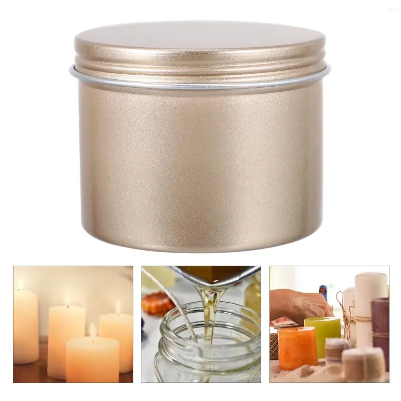 Gift Wrap 5pcs 100ml Christmas Metal Empty Tins Jar Candy Tea Candle Box Party Treats