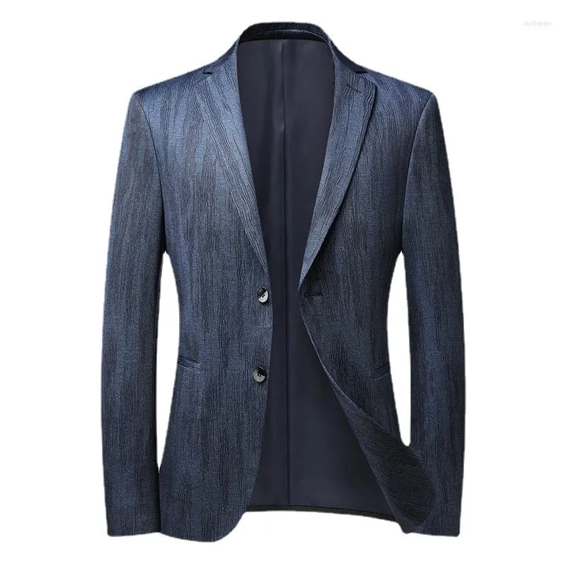 Costumes pour hommes Vintage Blazer britannique élégant homme costume veste affaires décontracté 2 bouton pour hommes régulier Abrigo Hombre gros 4xl